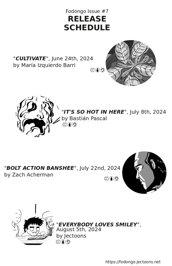 release schedule. Cultivate June 24th, It's so hot in here July 8th, Bolt Action Banshee July 22nd, Everybody Loves Smiley Aug 5th'