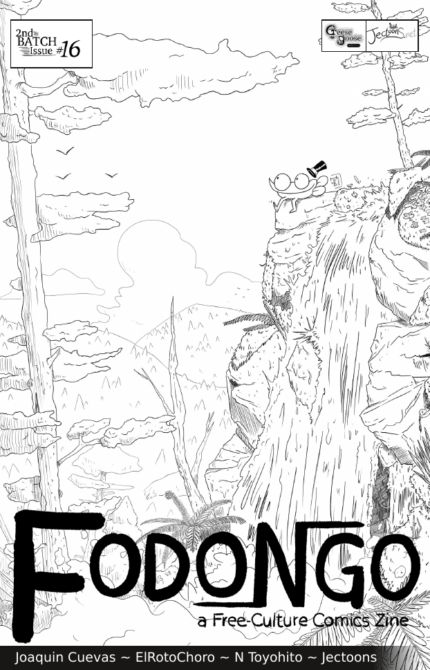 Cover for Fodongo Issue 16. Drawn by Jectoons