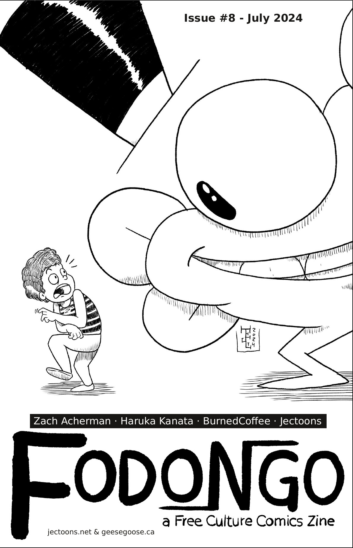 Cover for Fodongo Issue 8. Drawn by Jectoons