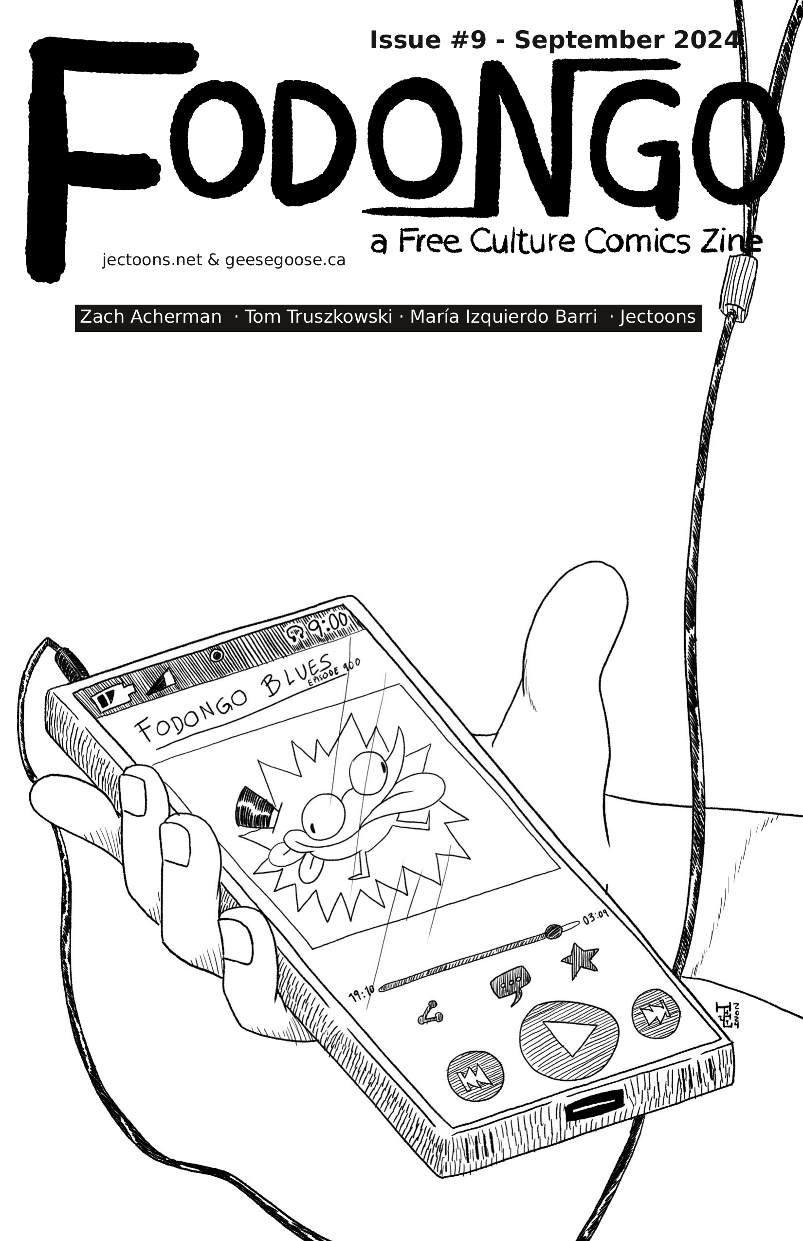 Cover for Fodongo Issue 9. Drawn by Jectoons
