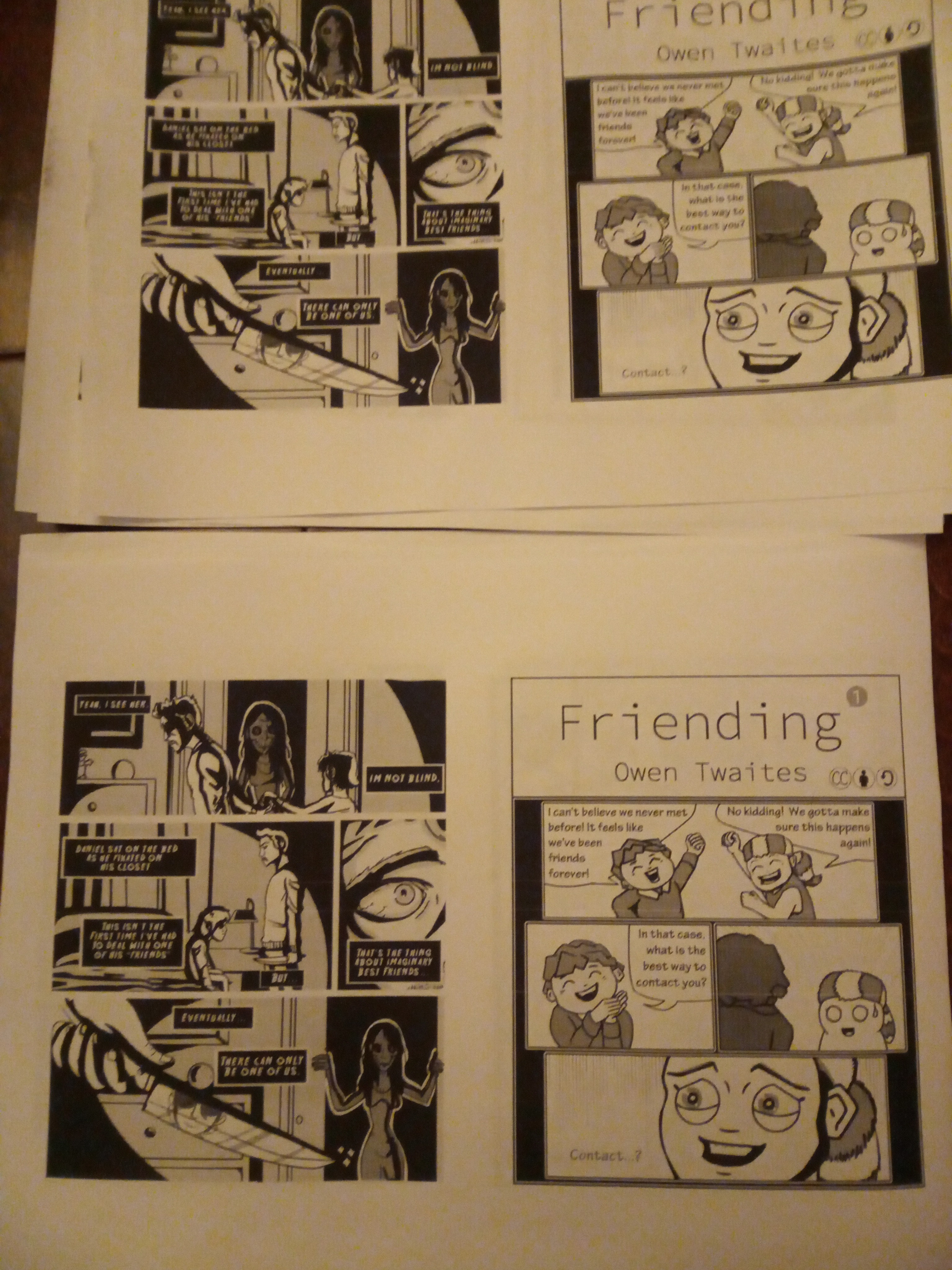 Picture of two sets of pages from Fodongo Issue 1