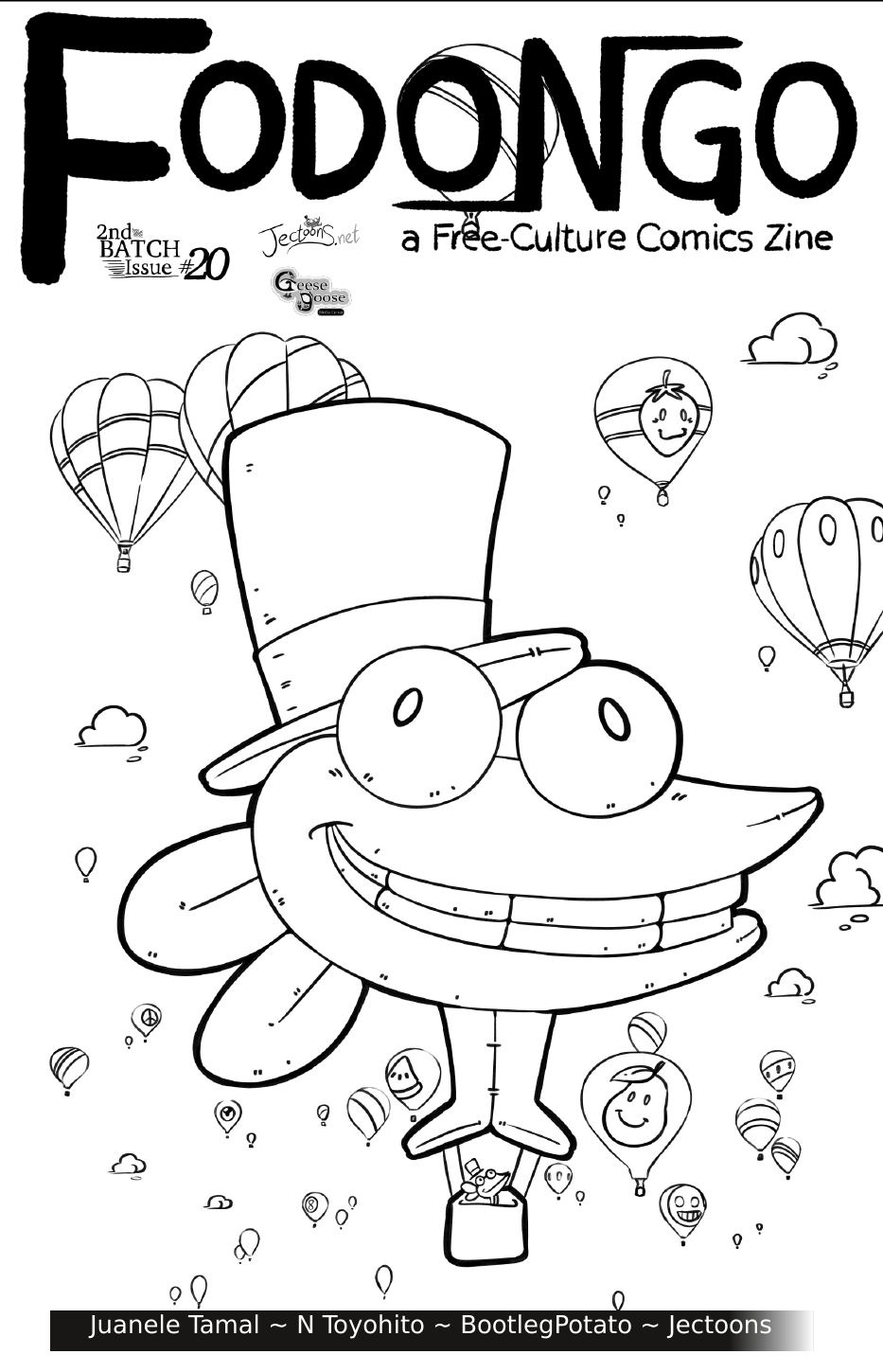 Cover for Fodongo Issue 20. Drawn by BootlegPotato