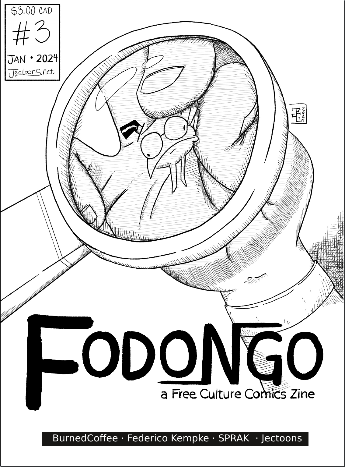 Cover for Fodongo Issue 3. Drawn by Jectoons